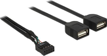 DeLock USB Cable Pinheader - USB 2.0 female 0.4m