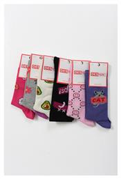 Design Socks Παιδικές Κάλτσες 6 Ζευγάρια