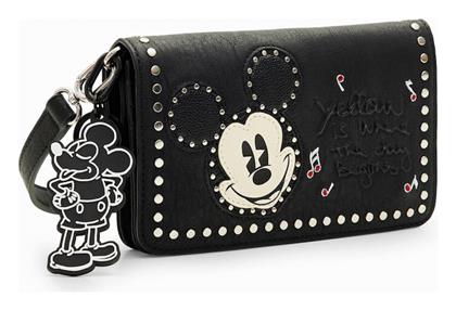 Desigual Mickey Mouse Γυναικεία Τσάντα Χιαστί Μαύρη