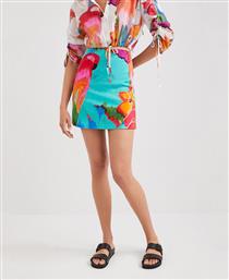 Desigual Ψηλόμεση Mini Φούστα σε Τιρκουάζ χρώμα από το Z-mall