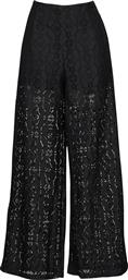 Desigual Newcastle Γυναικεία Ψηλόμεση Υφασμάτινη Παντελόνα με Λάστιχο σε Μαύρο Χρώμα