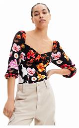 Desigual Veneze Γυναικείο Κορμάκι Black Floral από το Modivo