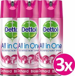 Dettol All In One Orchard Blossom Απολυμαντικό Spray 400ml 3τμχ από το e-Fresh