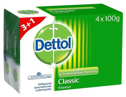 Dettol Classic Soap 4 x100gr