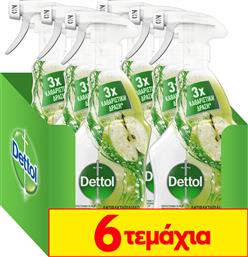 Dettol Power & Fresh Advance Καθαριστικό Spray Γενικής Χρήσης με Απολυμαντική Δράση Green Apple 6x500ml Κωδικός: 25634462 από το e-Fresh
