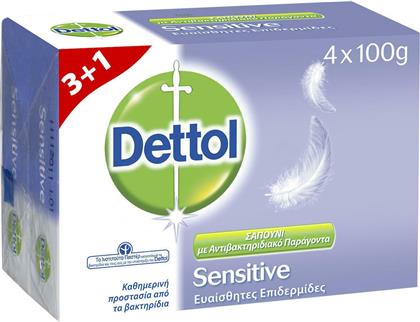 Dettol Sensitive Soap 4x100gr από το Pharm24