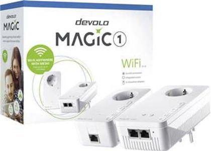 Devolo Magic 1 WiFi 2-1 Powerline Διπλού Kit για Ασύρματη Σύνδεση Wi‑Fi 5 με Passthrough Πρίζα και 2 Θύρες Ethernet από το Kotsovolos