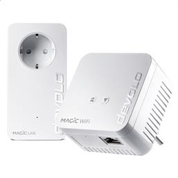 Devolo Magic 1 WiFi mini Powerline Διπλού Kit για Ασύρματη Σύνδεση Wi‑Fi 4 με Passthrough Πρίζα και Θύρα Ethernet από το Kotsovolos