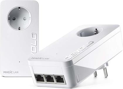 Devolo Magic 2 LAN triple Διπλού Kit για Ενσύρματη Σύνδεση - Passthrough