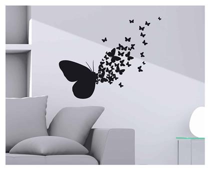 Διακοσμητικό Αυτοκόλλητο Τοίχου Butterflies Silhouettes 2τμχ 72x58εκ. Ango