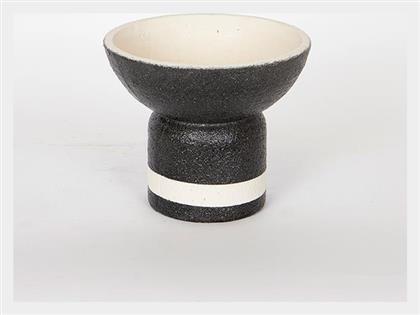 Διακοσμητικό Μπωλ Τσιμεντένιο Μαύρο 18x18x15.5cm