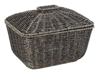 Διακοσμητικό Καλάθι Ψάθινο Γκρι 30x22x23εκ. Espiel