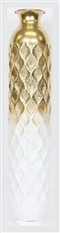 Διακοσμητικό Βάζο Μεταλλικό Gold-White 18x18x86.5cm