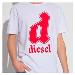 Diesel T-Diegor-K54 Ανδρικό T-shirt Λευκό με Στάμπα από το ProjectShops