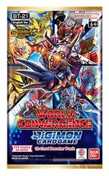 Digimon Tcg World Convergence Bt-21 Booster Pack 12 Cards