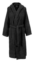 Dimcol 3010 Μπουρνούζι με Κουκούλα Μαύρο 420gr/m²