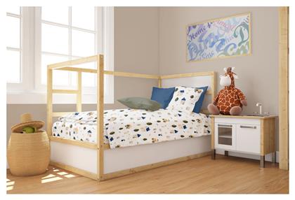 Dimcol Πάπλωμα Κούνιας Βαμβακερό Λευκό 120x160cm