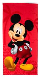 Dimcol Παιδική Πετσέτα Θαλάσσης Κόκκινη Mickey 140x70εκ.