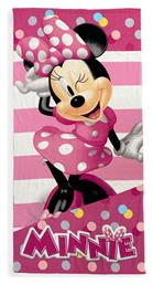 Dimcol Πετσέτα Θαλάσσης Quick Dry Disney Home Minnie 26 70x140 Pink 100% Microfiber