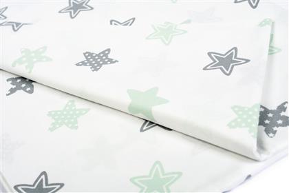 Dimcol Σετ Σεντόνια Κούνιας Star 120x160cm 101 Green