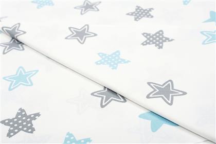 Dimcol Σετ Σεντόνια Κούνιας Star 120x160cm 104 Sky Blue από το Spitishop