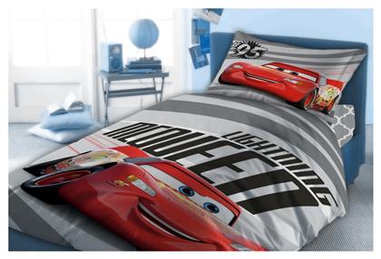 Dimcol Σετ Σεντόνια Μονά Βαμβακερά Cars Mcqueen 873 Κόκκινο 160x240cm 3τμχ από το Tres Chic