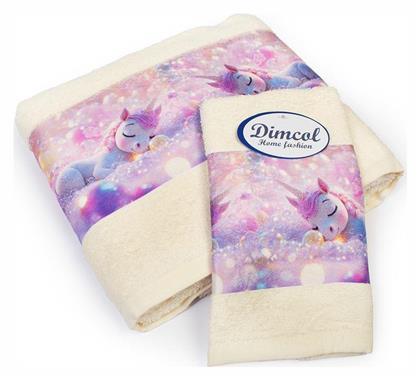 Dimcol Σετ Βρεφικές Πετσέτες 2τμχ Ecru Βάρους 400gr/m²