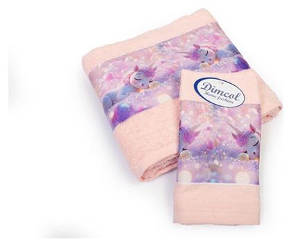 Dimcol Σετ Βρεφικές Πετσέτες 2τμχ Pink Βάρους 400gr/m²