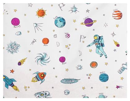 Dimcol Space Βρεφικό Σεντόνι Λίκνου Βαμβακερό 80x110εκ.