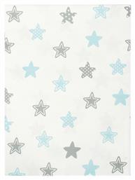 Dimcol Star Πάνα Αγκαλιάς Χασέ Γαλάζιο 80x80εκ.