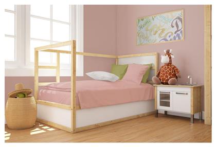 Dimcol Βρεφική Παπλωματοθήκη Bebe Solid Dusty Rose 120x160εκ.