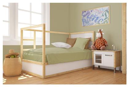 Dimcol Βρεφική Παπλωματοθήκη Bebe Solid Olive 120x160εκ.