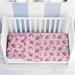 Dimcol Βρεφική Παπλωματοθήκη Little Brothers 120x160cm 148 Pink