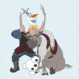 Dimcol Βρεφική Πετσέτα Προσώπου/Χεριών Frozen 130 Πολύχρωμη 30x30cm