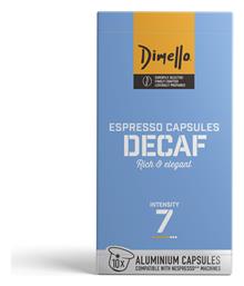 Dimello Κάψουλες Espresso Decaffeine Συμβατές με Μηχανή Nespresso 10caps από το e-Fresh