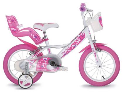 Dino Bikes Little Heart 16'' Παιδικό Ποδήλατo BMX Ροζ