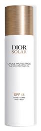 Dior The Protective Oil Αντηλιακό Λάδι Προσώπου και Σώματος SPF15 σε Spray 125ml από το Notos