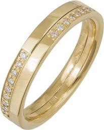 Διπλό χρυσό δαχτυλίδι με διαμάντια Κ18 039184 039184 Χρυσός 18 Καράτια