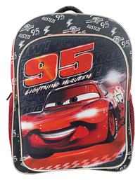Disney Cars Σχολική Τσάντα Πλάτης Δημοτικού σε Κόκκινο χρώμα