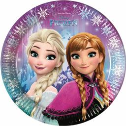 Disney Frozen 'Northern Lights' Πίατα Χάρτινα 23cm 8τμχ από το Moustakas Toys