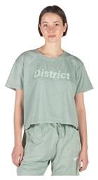 District75 Γυναικείο Crop T-shirt Γαλάζιο από το Outletcenter