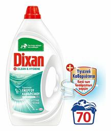 Dixan Clean & Hygiene Υγρό Απορρυπαντικό Ρούχων 70 Μεζούρες