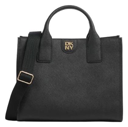 DKNY Carol Δερμάτινη Γυναικεία Τσάντα Tote Χειρός Μαύρη από το X-ray shoes