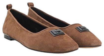 DKNY Δερμάτινες Γυναικείες Μπαλαρίνες σε Χρώμα