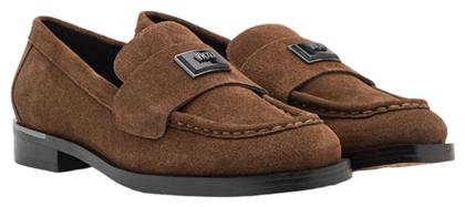 DKNY Γυναικεία Loafers σε Καφέ Χρώμα