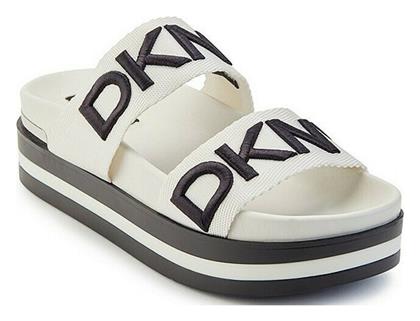 DKNY Γυναικεία Σανδάλια Flatforms σε Μπεζ Χρώμα από το Z-mall