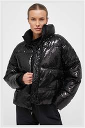 DKNY Κοντό Γυναικείο Puffer Μπουφάν για Χειμώνα Μαύρο