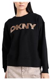 DKNY Logo Γυναικείο Φούτερ Μαύρο