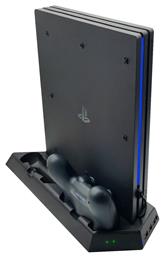 Dobe PS4 / Slim Charging & Cooling Stand Βάση Φόρτισης για 2 χειριστήρια PS4 Μαύρη