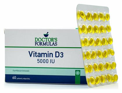 Doctor's Formulas Vitamin D3 Βιταμίνη 5000iu 60 μαλακές κάψουλες